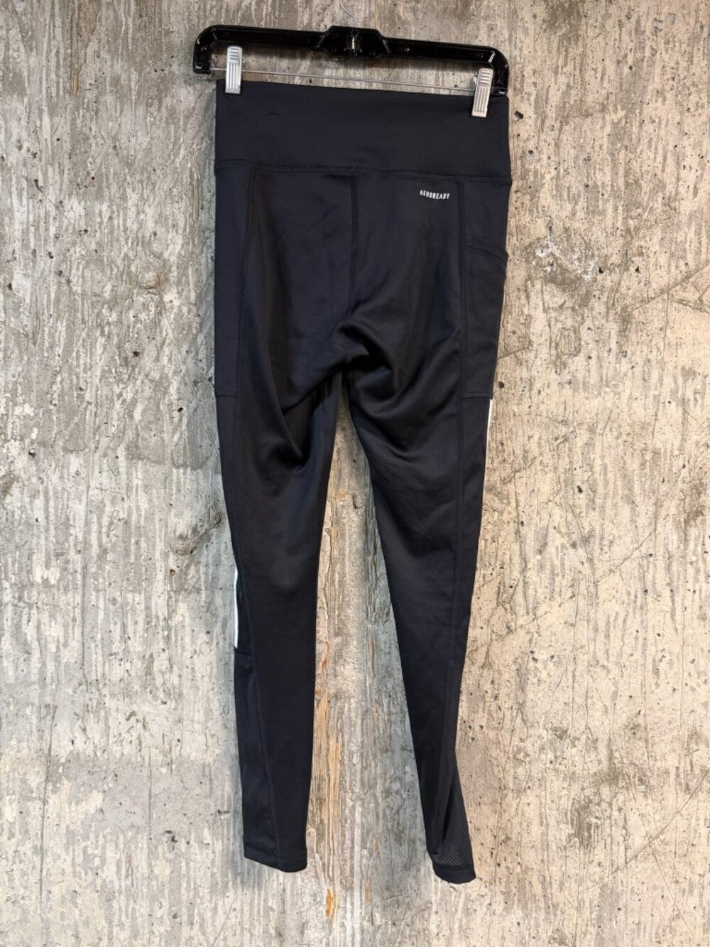 ADIDAS Women's Lightweight High Rise 3-Stripe 7/8 Leggings Size S In Black - Picture 4 of 7